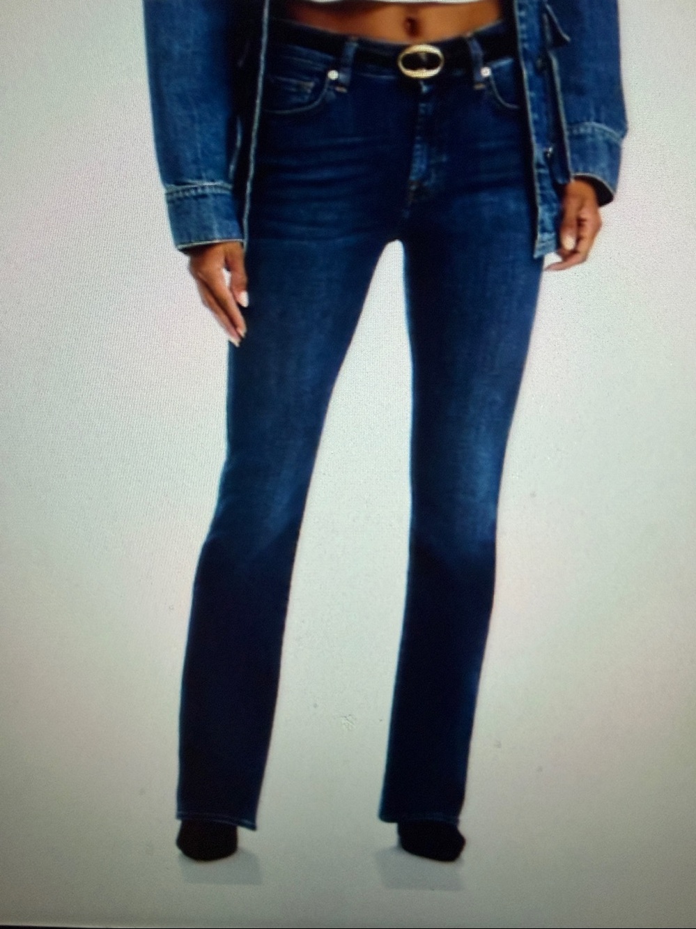 7 for all Mankind Kimmie Women's Dark Blue Bootcut Jeans 27 ankle length